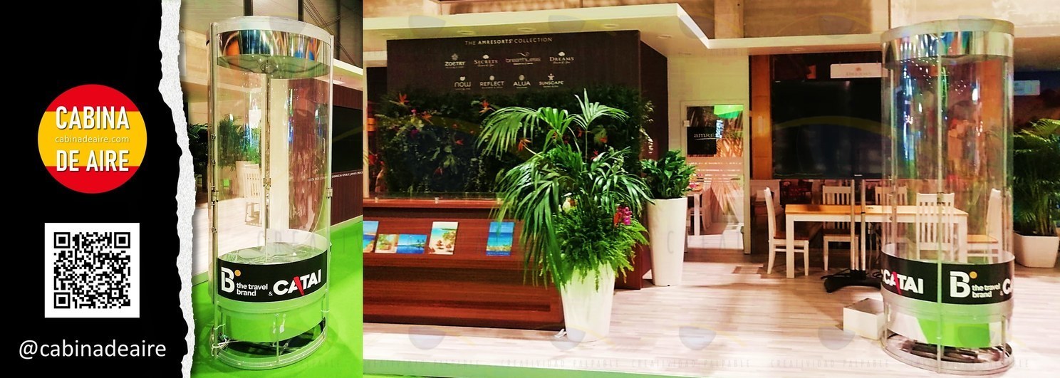 cabina de aire® para España | eventos en Gran Via | Barcelona cabina de aire® para España | eventos en Gran Via | Barcelona